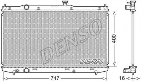 Радиатор охолоджування DENSO DRM40039 (фото 1)