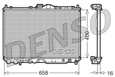 Радиатор охолоджування DENSO DRM45011 (фото 1)