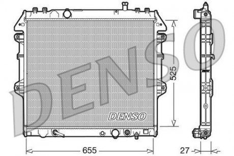 Радиатор охолоджування DENSO DRM50045 (фото 1)