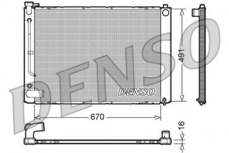 Конденсер DENSO DRM50055 (фото 1)