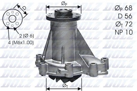 Водяной насос DOLZ M276 (фото 1)