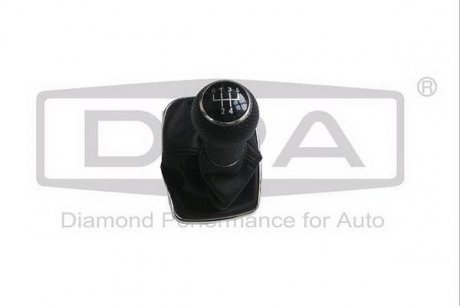 Ручка КПП с пыльником черный 5 ступ VW Bora (98-05),Golf (07-14)/Seat Leon (99-06) DPA 77110004302 (фото 1)