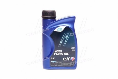 Масло гидравл. MOTO FORK OIL 20W (Канистра 0.5л) для вилок и амортизаторов ELF 194971 (фото 1)