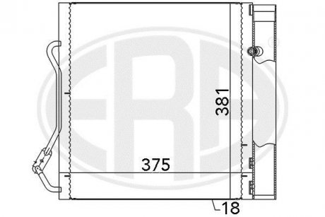 Радіатор кондиціонера ERA 667042 (фото 1)