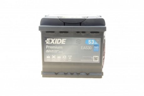 АКБ 6СТ-53 R+ (пт540) (необслуж) Premium EXIDE EA530 (фото 1)