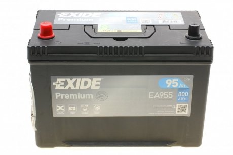 Аккумулятор Premium Carbon Boost 12V/95Ah/800A EXIDE EA955 (фото 1)