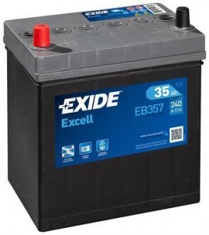 Акумуляторна батарея 35Ah/240A (187x127x220/+L/B00) Excell Азия EXIDE EB357 (фото 1)