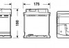 Акумуляторна батарея 50Ah/450A (207x175x190/+L/B13) Excell EXIDE EB501 (фото 2)