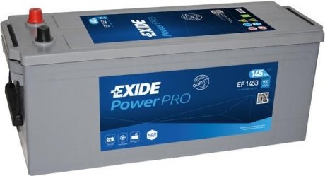Акумуляторна батарея 145Ah/900A (513x189x223/+L/B00/B0) PowerPro EXIDE EF1453