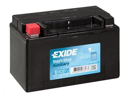 Акумуляторна батарея 9Ah/120A (150x90x105/+L) (Start-Stop/допоміжна) EXIDE EK091 (фото 1)