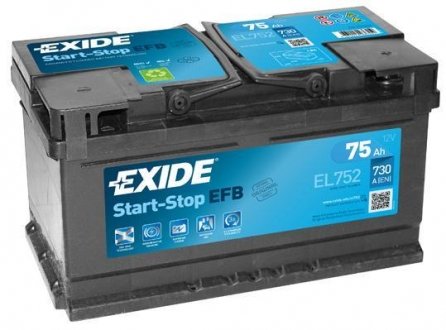 Акумулятор EXIDE EL752 (фото 1)