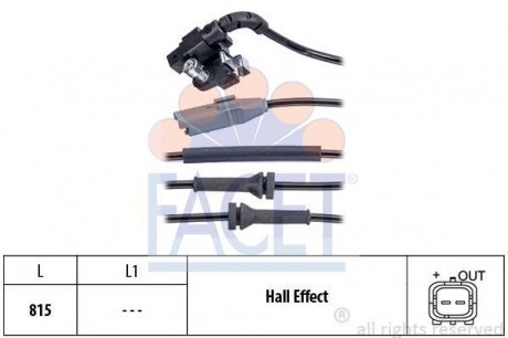 Датчик швидкості (ABS) FACET 21.0150 (фото 1)