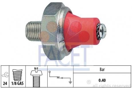 Датчик давления масла Subaru Forester, Impreza, Outback (08-) 2.0i, 2.5i (FACET 7.0014 (фото 1)