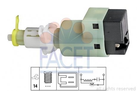 Датчик стоп-сигнала Fiat Albea 1.2 (98-09) FACET 7.1107 (фото 1)