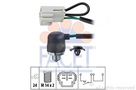 Вмикач заднього ходу FACET 7.6144 (фото 1)