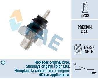 Датчик тиску оливи Ford Transit 2.5TD 85-00 FAE 12040 (фото 1)