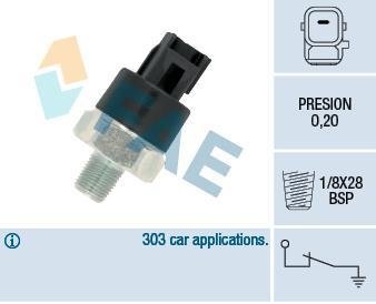 Датчик тиску оливи Toyota Rav4/Honda Accord 1.0-4.4 88- (M1/8x28) 0.20 bar FAE 12550 (фото 1)