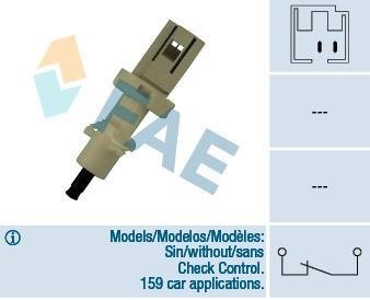 Датчик педалі гальма Citroen Jumper 1.9D-2.5TDi 94-02 (2 конт.) FAE 24400 (фото 1)