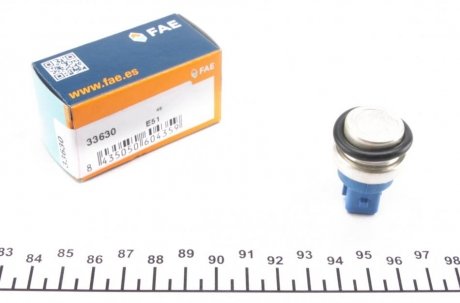 Датчик температури охолоджуючої рідини VW Caddy I/II/T4 1.4-2.5 85-04 (2 конт.) (синій) FAE 33630 (фото 1)