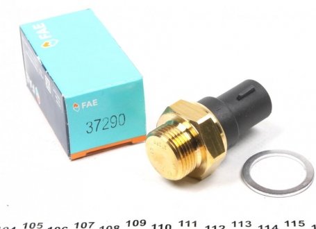 Термовимикач вентилятора FORD ESCORT IV, ESCORT V, ESCORT VI, FIESTA III, FIESTA/MINIVAN, FOCUS I, ORION II, ORION III, SCORPIO I 1.0-2.9 04.85-11.04 FAE 37290 (фото 1)