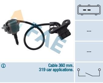 Датчик увімкнення заднього ходу VW Passat/Audi A4/A6 96-08 (кабель 360mm) FAE 40715 (фото 1)