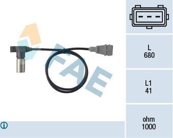 Датчик положення колінвалу Audi 80/100/A4/A6/A8 2.0-4.2 85-01 FAE 79098 (фото 1)