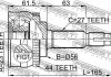 ШРУС FEBEST 0210-034A44 (фото 2)