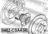 Маточина колеса FEBEST 0482-CSA43R (фото 2)
