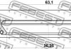 Сальник FEBEST 95HDS-38631016X (фото 2)