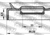 САЛЬНИК ПРИВОДУ 33X50.2X8.5X11.8 HONDA(вир-во) FEBEST 95PAY-35500912X (фото 2)