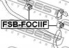 Втулка стабілізатора FEBEST FSB-FOCIIF (фото 2)