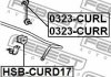 Втулка стабілізатора FEBEST HSB-CURD17 (фото 2)