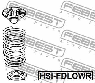 Прокладка пружини підвіски FEBEST HSI-FDLOWR (фото 1)