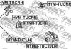 Подушка двигуна передня HYUNDAI TUCSON 2004-2010 (вир-во) FEBEST HYM-TUCFR (фото 2)