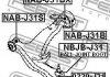 Сайлентблок підвіски FEBEST NAB-J31B (фото 2)