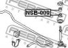 Втулка стійки стабілізатора FEBEST NSB-009 (фото 2)