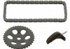 Комплект ланцюга насосу масляного Skoda Fabia/Roomster 1.2i 03-15 (66z) (ланцюг+натяжник+Зірочка) 33839