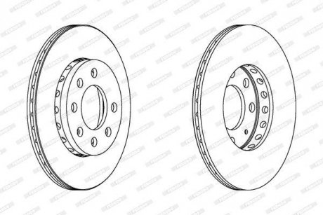 Диск гальмівний FERODO DDF1161C (фото 1)
