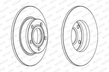 Диск гальмівний FERODO DDF1177C (фото 1)