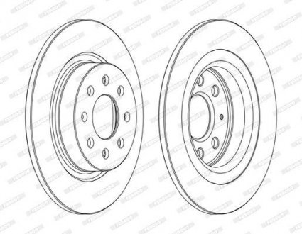 Диск гальмівний FERODO DDF1299C (фото 1)
