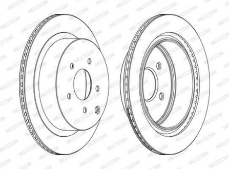 Тормозной диск FERODO DDF1506C (фото 1)