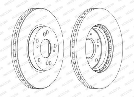 Тормозной диск FERODO DDF1557C