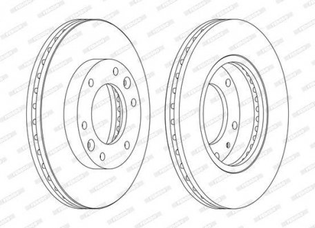 Диск гальмівний FERODO DDF1612C (фото 1)