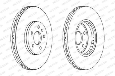 Тормозной диск FERODO DDF1664C (фото 1)