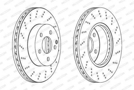 Диск гальмівний FERODO DDF1693C (фото 1)