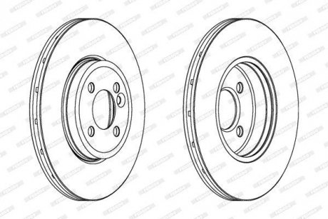 Диск гальмівний FERODO DDF1711C (фото 1)