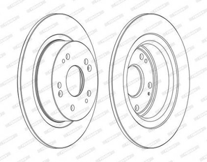 Диск гальмівний FERODO DDF1776C (фото 1)