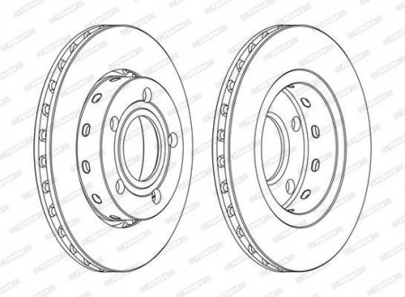 Диск гальмівний FERODO DDF1887C (фото 1)