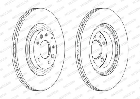 Диск гальмівний FERODO DDF2002C (фото 1)