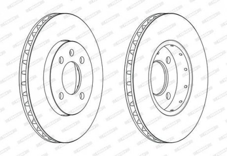 Диск гальмівний FERODO DDF2184C (фото 1)